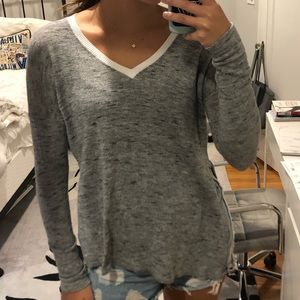 Grey Aritzia Long Sleeve Shirt